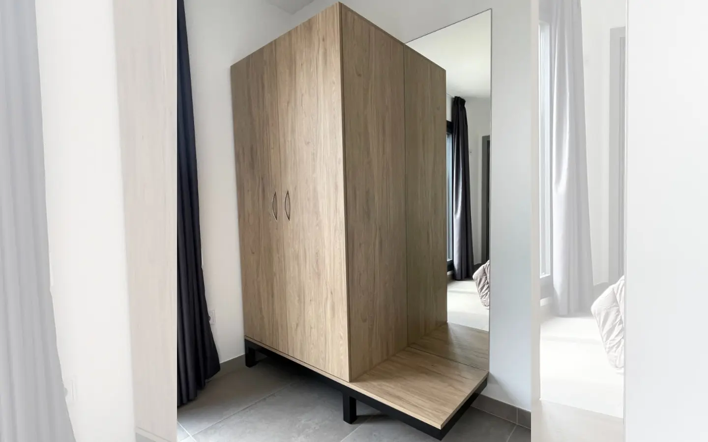 habitación privada armario amplio albergue san lorenzo bruma